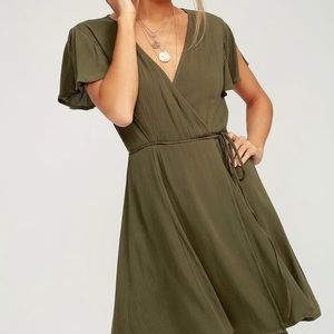 Olive green dress